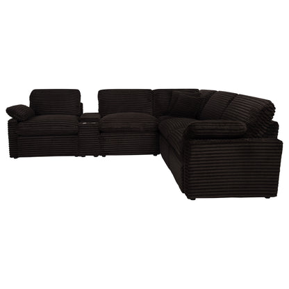 Collins 6-piece Modular Power Reclining Sectional Chocolate Brown