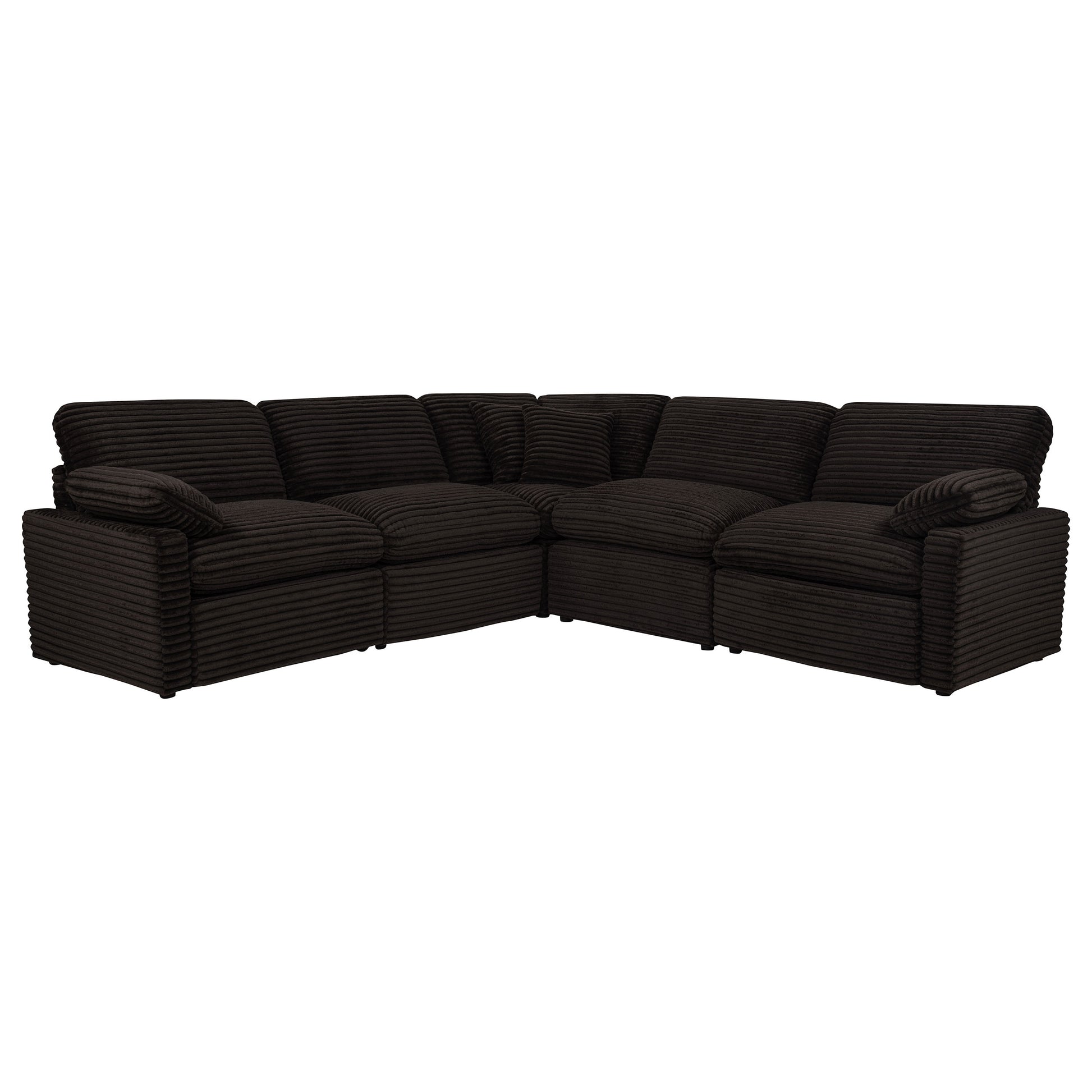 Collins 5-piece Modular Power Reclining Sectional Chocolate Brown