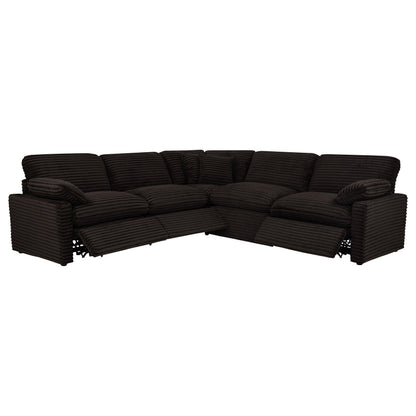 Collins 5-piece Modular Power Reclining Sectional Chocolate Brown