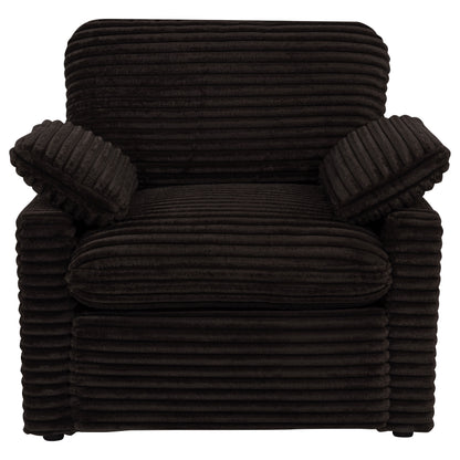 Collins Upholstered Power Recliner Chair Chocolate Brown