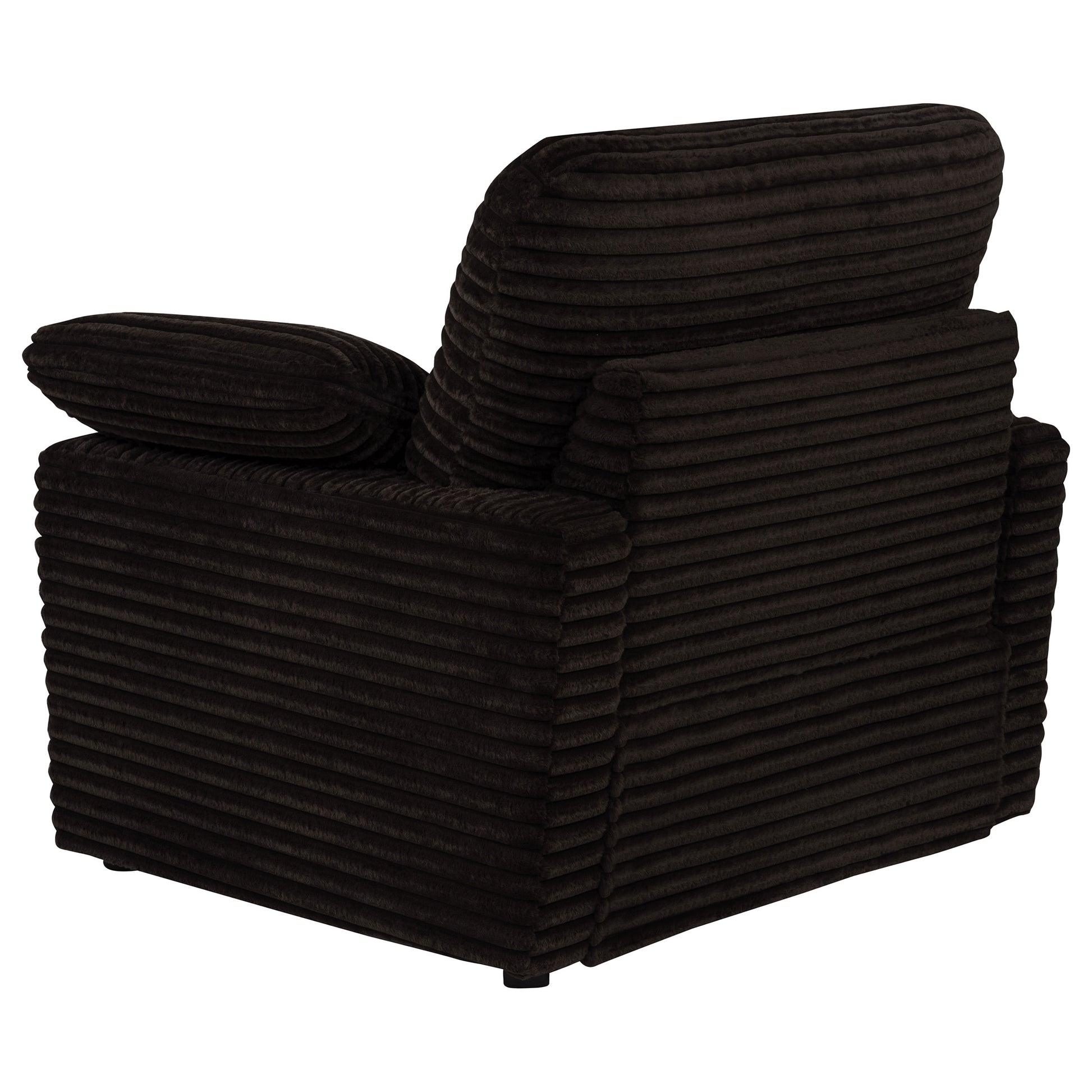 Collins Upholstered Power Recliner Chair Chocolate Brown