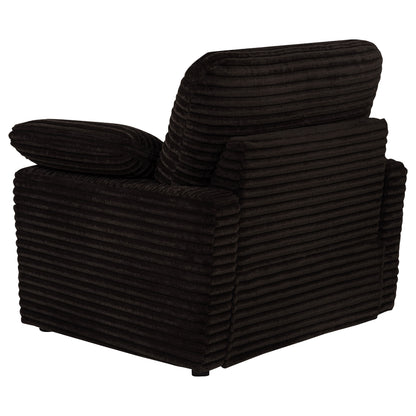 Collins Upholstered Power Recliner Chair Chocolate Brown