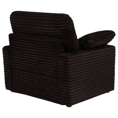 Collins Upholstered Power Recliner Chair Chocolate Brown