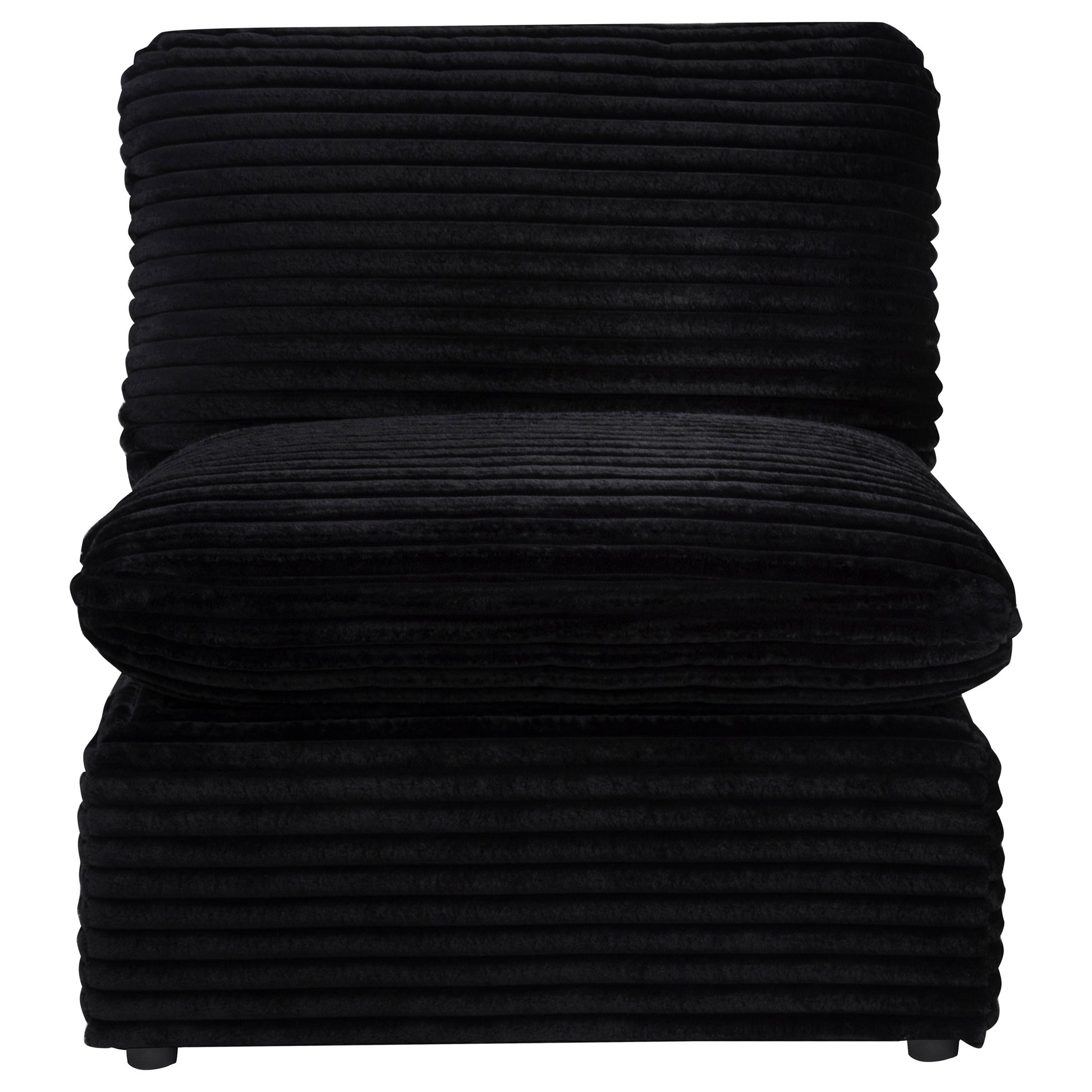 Collins Modular Armless Chair Black