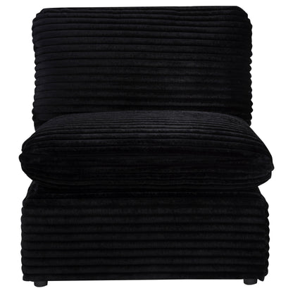 Collins Modular Armless Chair Black