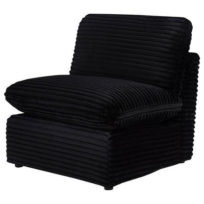 Collins Modular Armless Chair Black