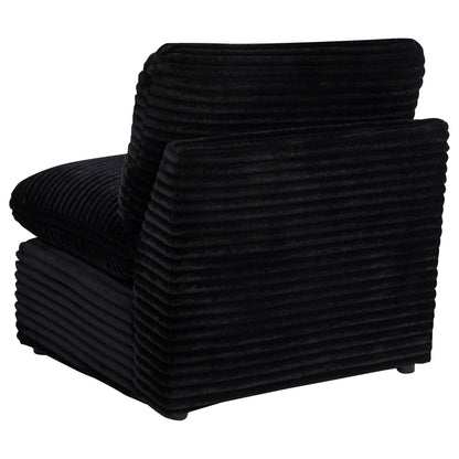 Collins Modular Armless Chair Black