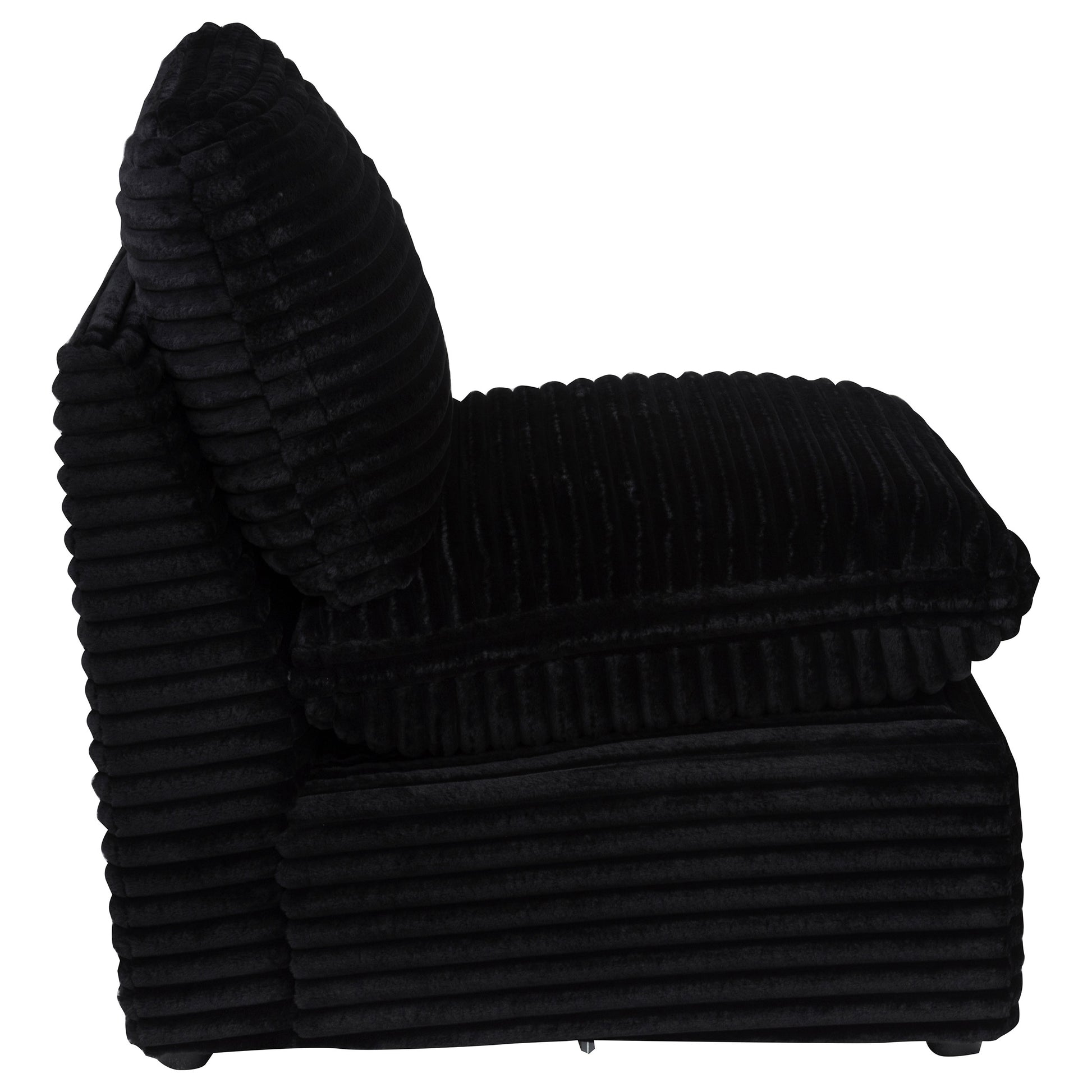 Collins Modular Armless Chair Black
