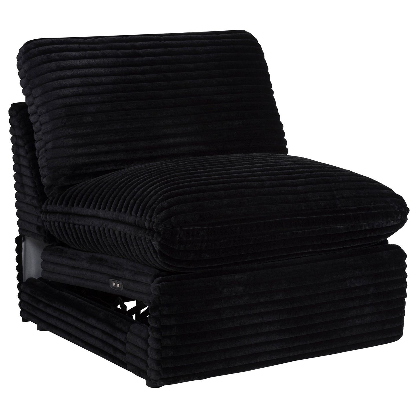 Collins Modular Power Armless Recliner Black