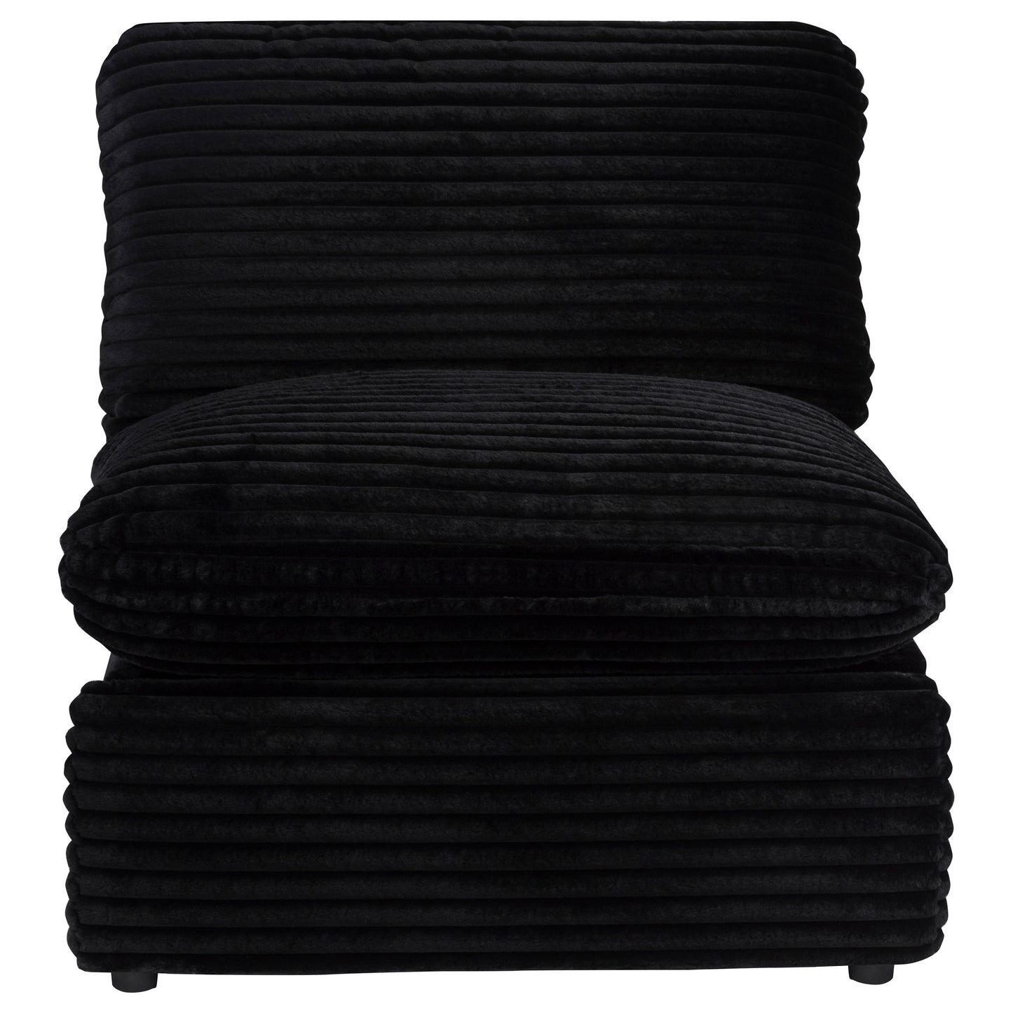 Collins Modular Power Armless Recliner Black