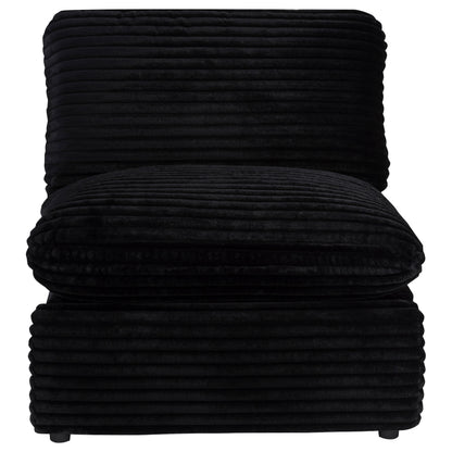 Collins Modular Power Armless Recliner Black