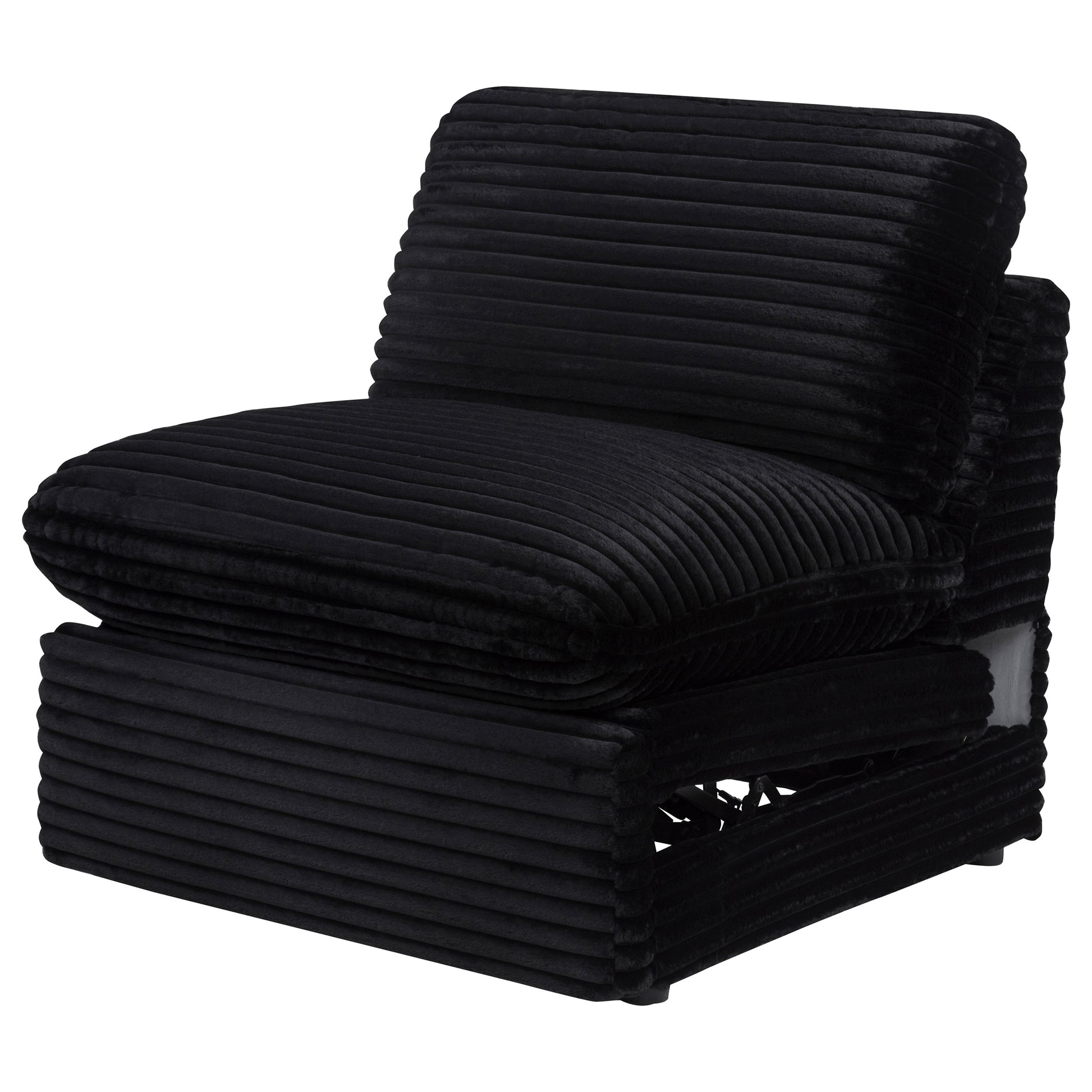 Collins Modular Power Armless Recliner Black