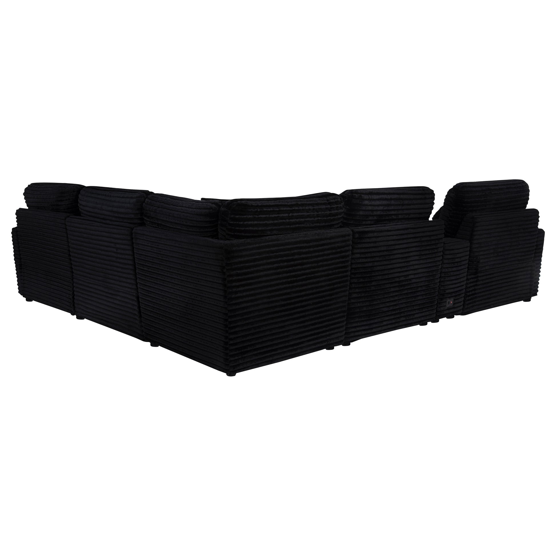 Collins 6-piece Modular Power Reclining Sectional Black