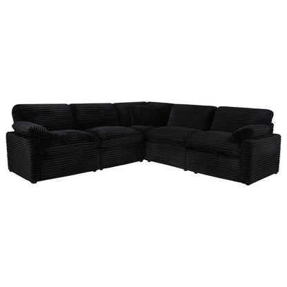 Collins 5-piece Modular Power Reclining Sectional Black