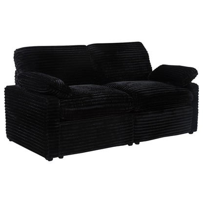 Collins Modular Power Loveseat Black