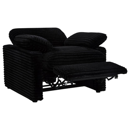 Collins Upholstered Power Recliner Chair Black