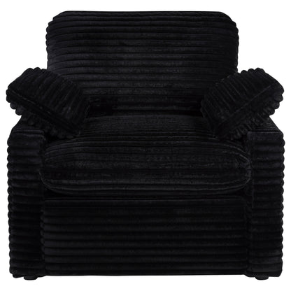 Collins Upholstered Power Recliner Chair Black