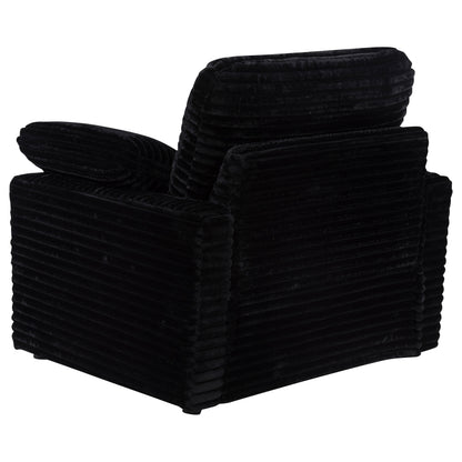 Collins Upholstered Power Recliner Chair Black