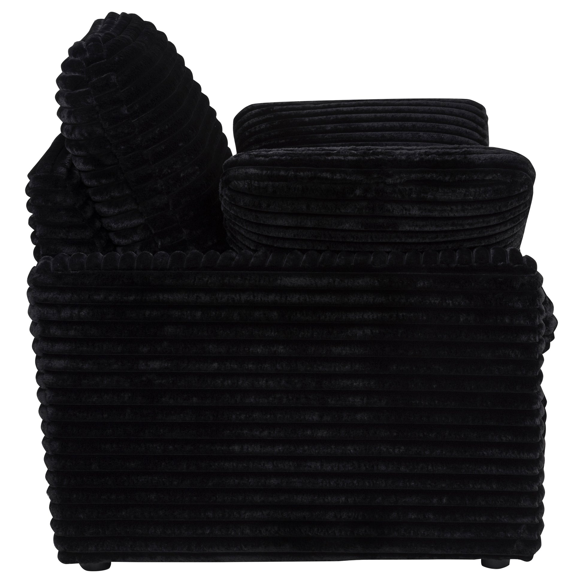 Collins Upholstered Power Recliner Chair Black