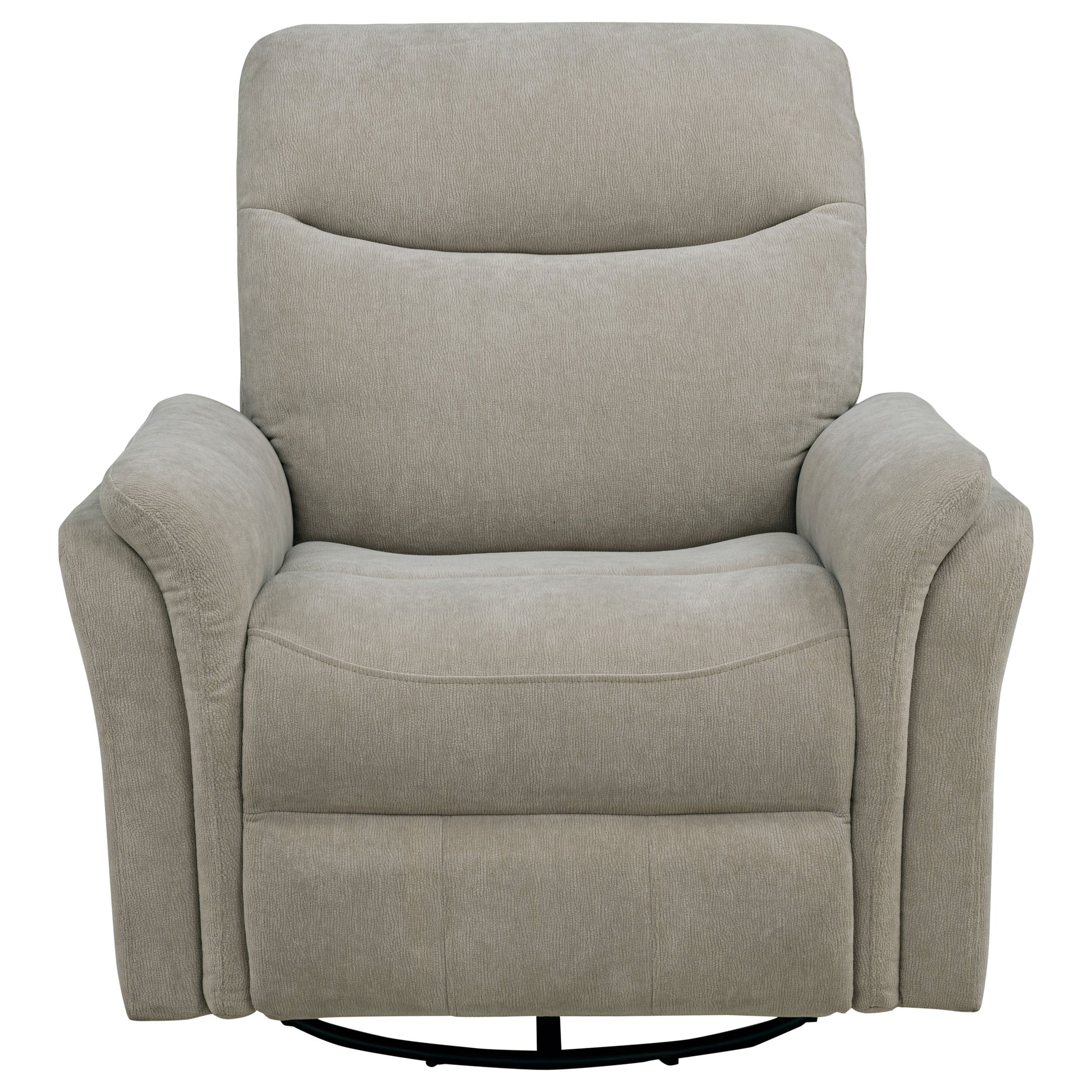 Adler Upholstered Power Swivel Glider Recliner Greige