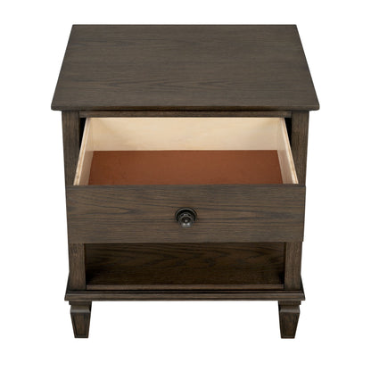 Victoria - Bedside Table With Drawer And Shelf - The Sleep Loft - Online Mattress Showroom NYC