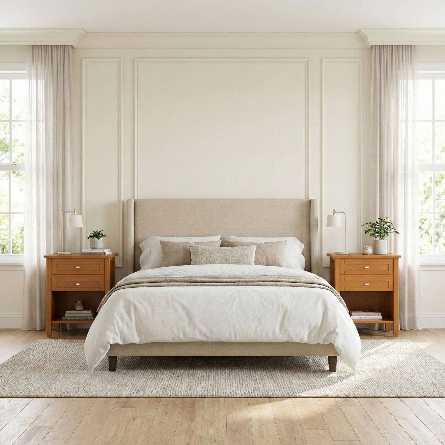 Warm Shaker - Bedside Table - The Sleep Loft - Online Mattress Showroom NYC