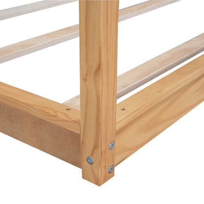 Wood Canopy Platform Bed With Support Legs And Airflow Slats - The Sleep Loft - Online Mattress Showroom NYC