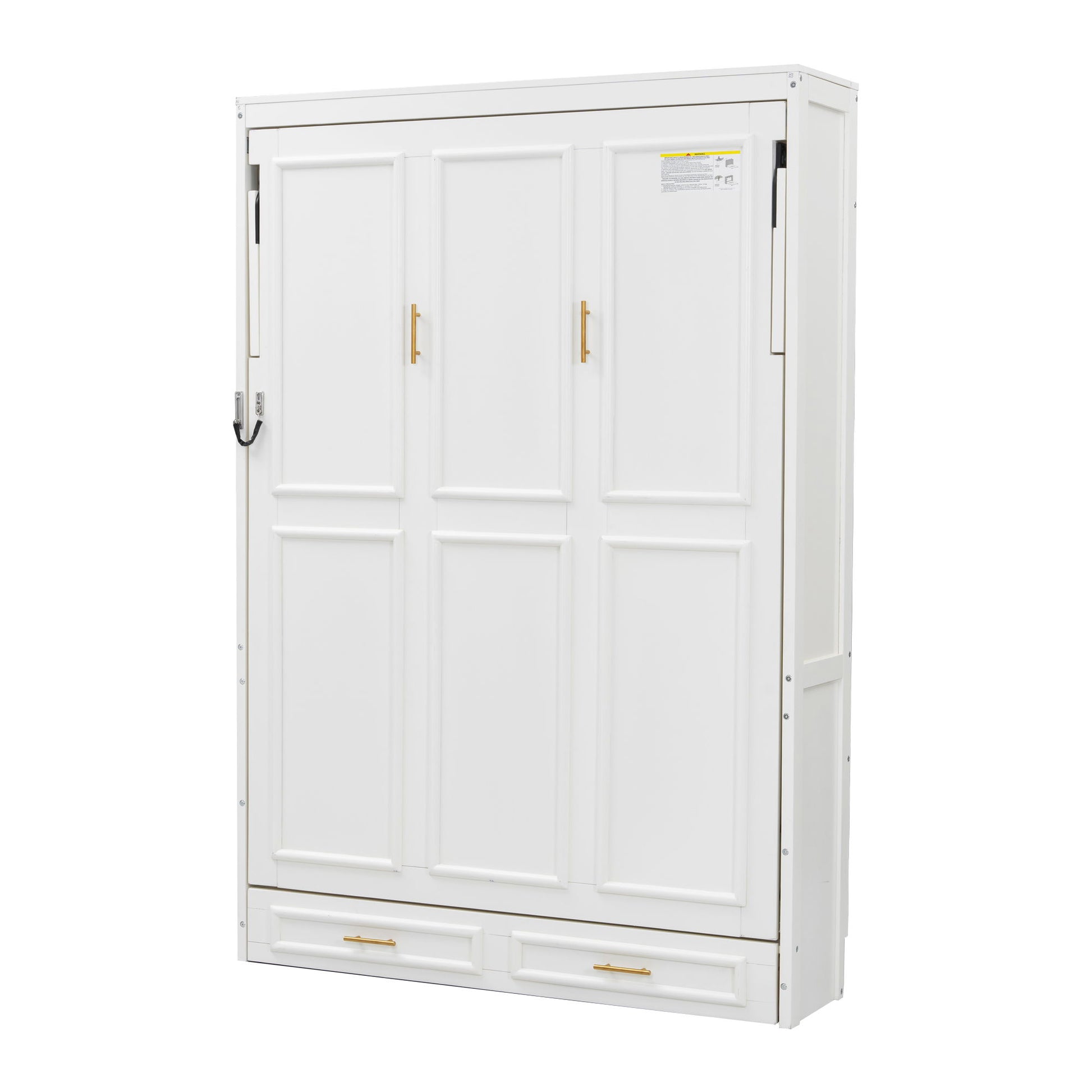 Full Size Murphy Bed With 2 Drawers - Beige - The Sleep Loft - Online Mattress Showroom NYC