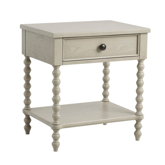 Traditional Durable Nightstand Table With Drawer And Shelf - The Sleep Loft - Online Mattress Showroom NYC