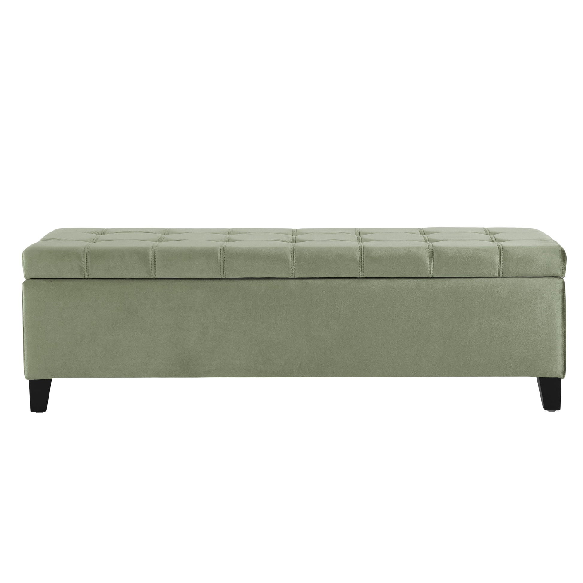 Wendover - Elegant Tufted Storage Bench With Lift-Up Top And Birch Wood Legs - The Sleep Loft - Online Mattress Showroom NYC