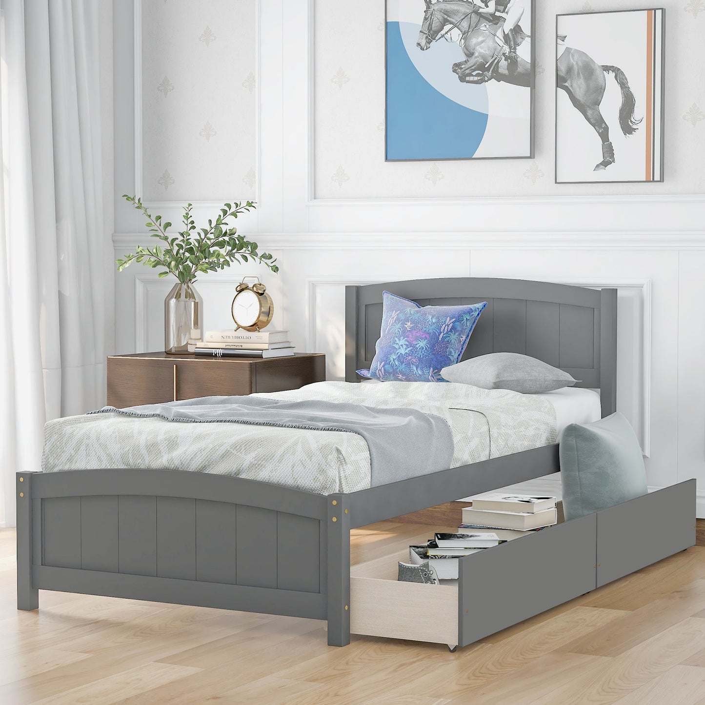 Platform Bed & Headboard, Footboard And Wood Slat Support - The Sleep Loft - Online Mattress Showroom NYC