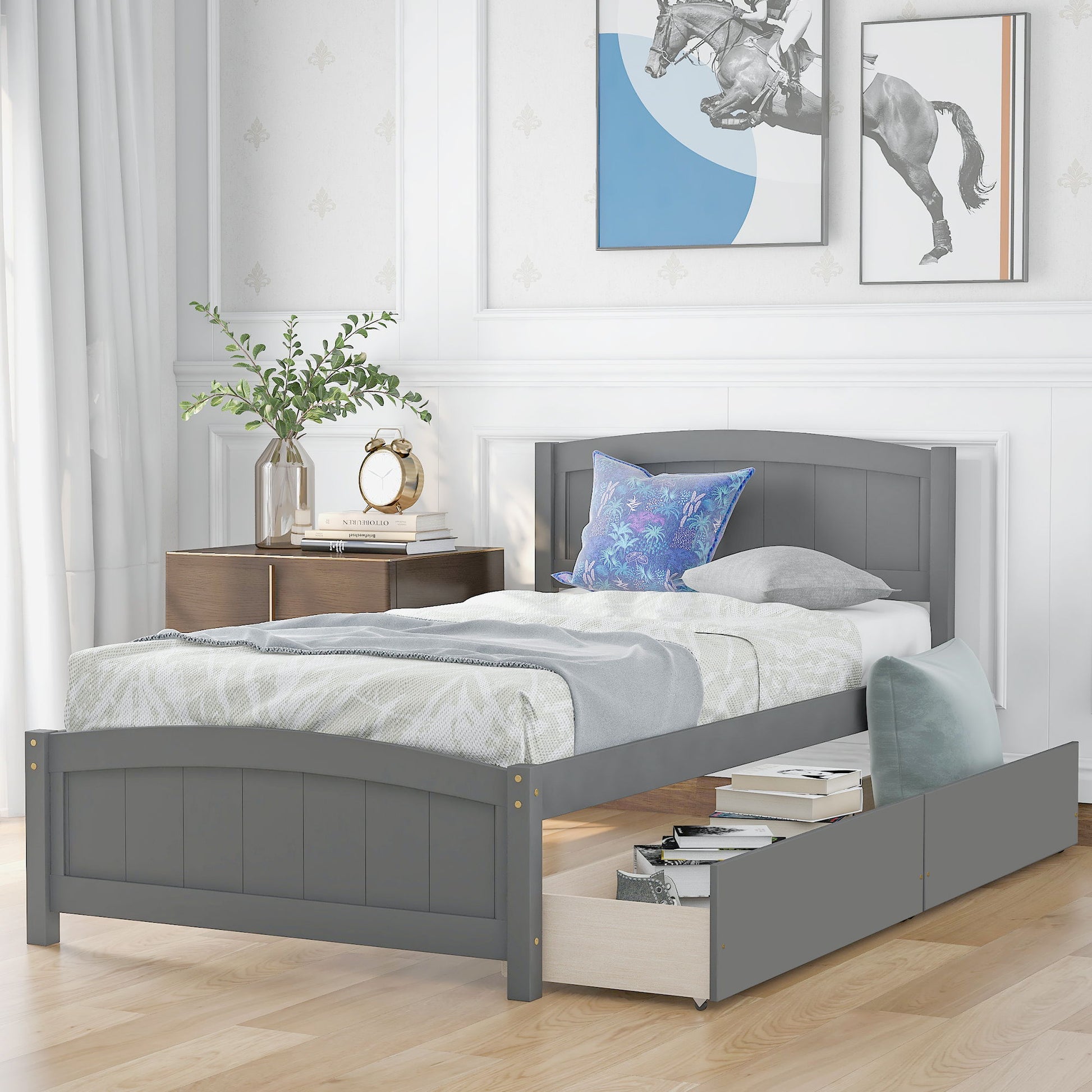 Platform Bed & Headboard, Footboard And Wood Slat Support - The Sleep Loft - Online Mattress Showroom NYC