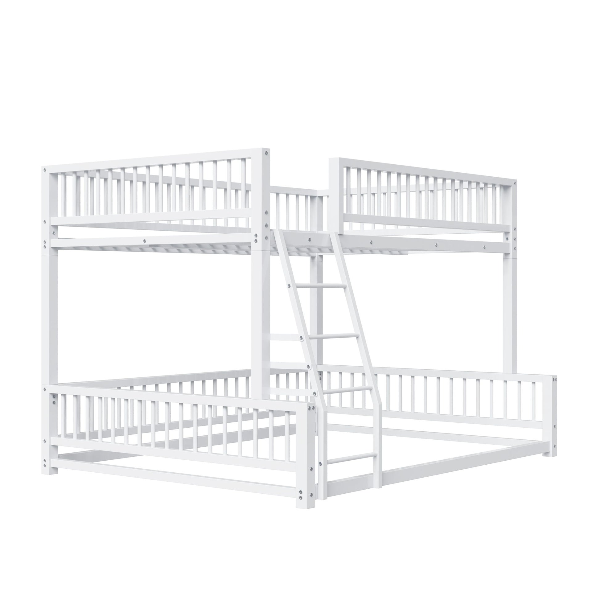 Bunk Bed Frame With Ladder And Safety Guardrails - The Sleep Loft - Online Mattress Showroom NYC