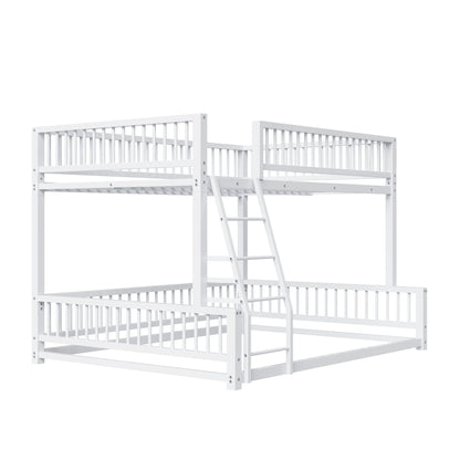 Bunk Bed Frame With Ladder And Safety Guardrails - The Sleep Loft - Online Mattress Showroom NYC