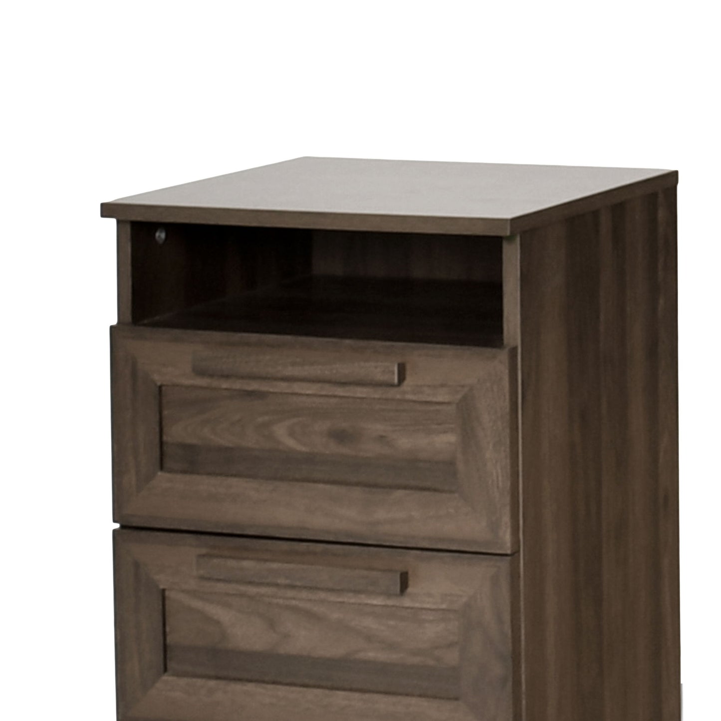 Broxon - Rustic Drawer Nightstand - The Sleep Loft - Online Mattress Showroom NYC