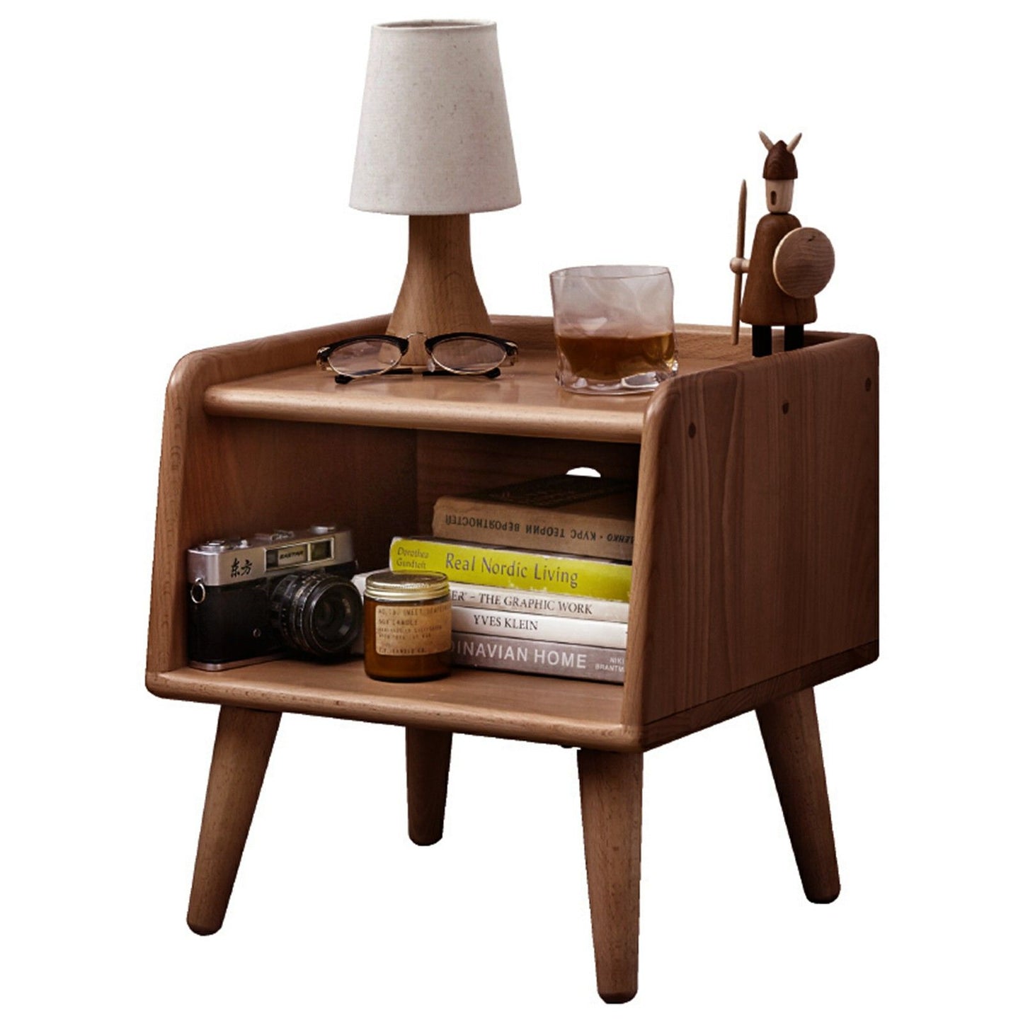 Bedside Cabinet, Modern Simple Nightstands European Beech - The Sleep Loft - Online Mattress Showroom NYC