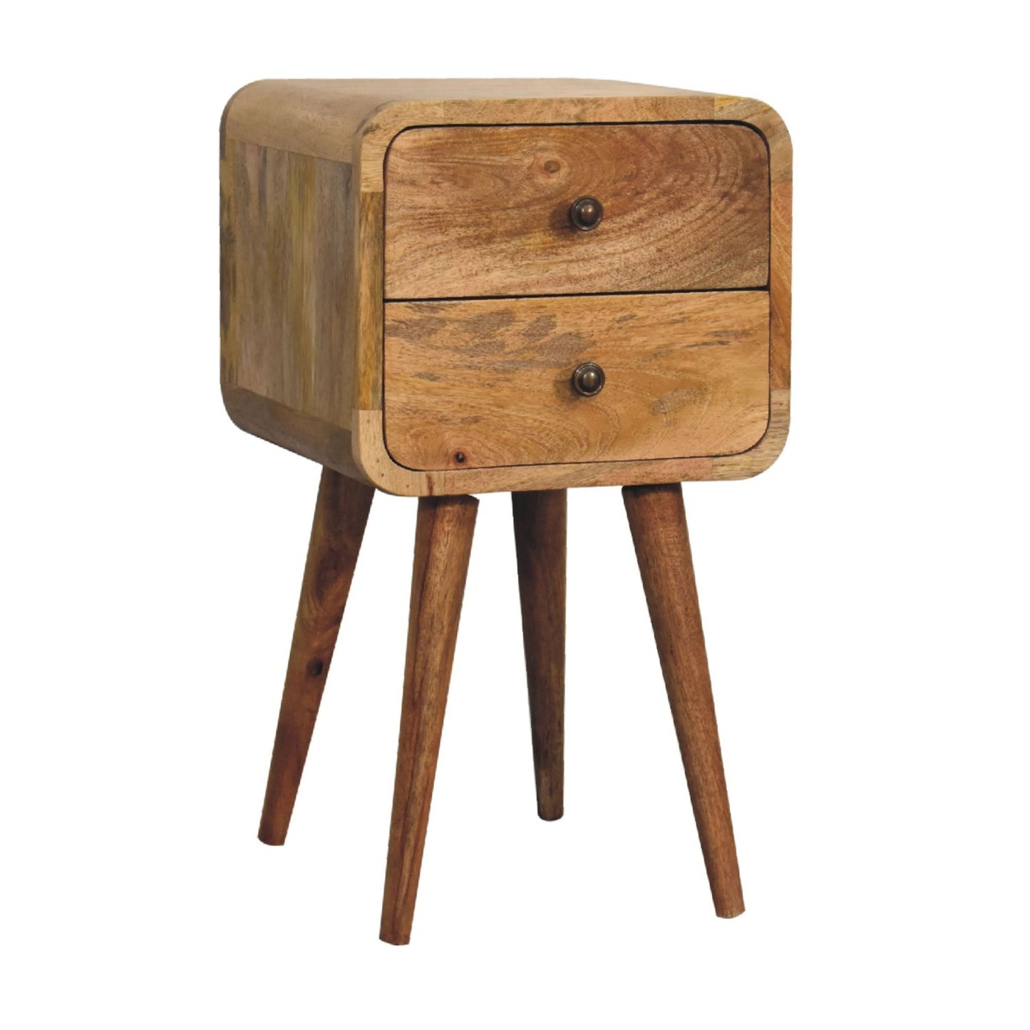 Curved Nightstand, - The Sleep Loft - Online Mattress Showroom NYC