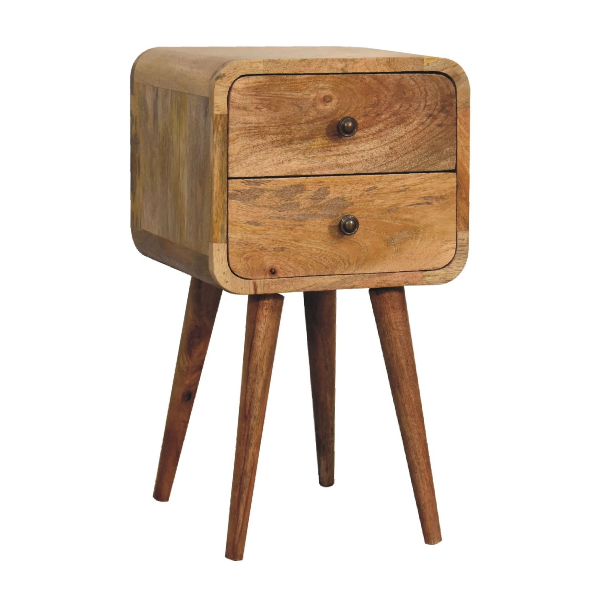 Curved Nightstand, - The Sleep Loft - Online Mattress Showroom NYC