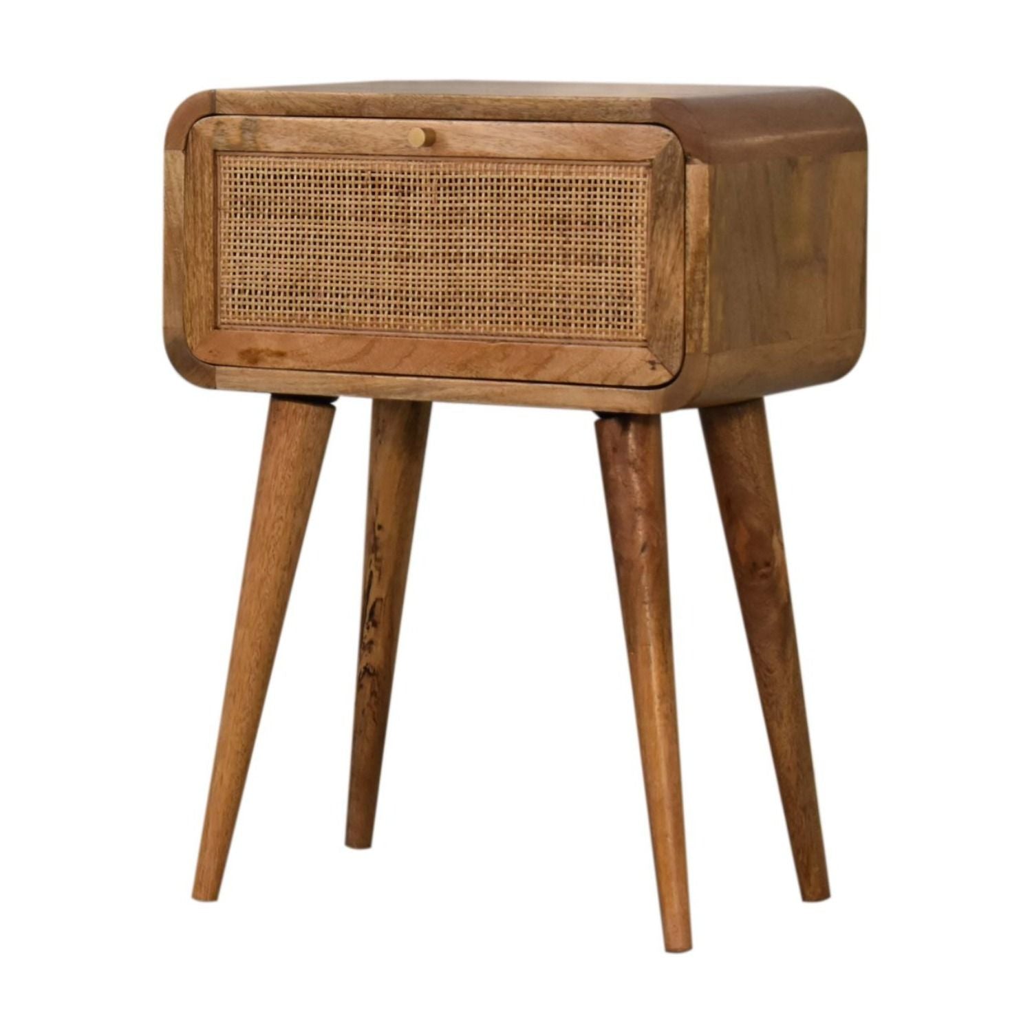 Mini Woven Nightstand - Oak - The Sleep Loft - Online Mattress Showroom NYC
