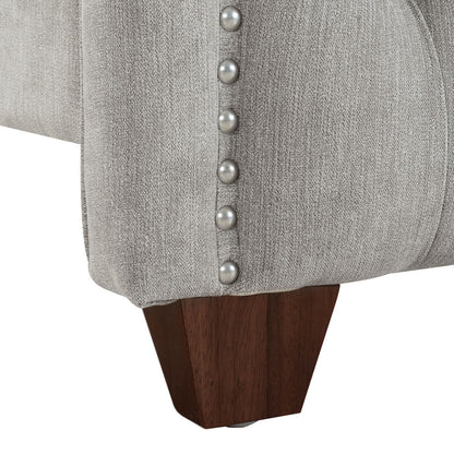 Marcella - Upholstered Shelter Headboard Bed Set - The Sleep Loft - Online Mattress Showroom NYC