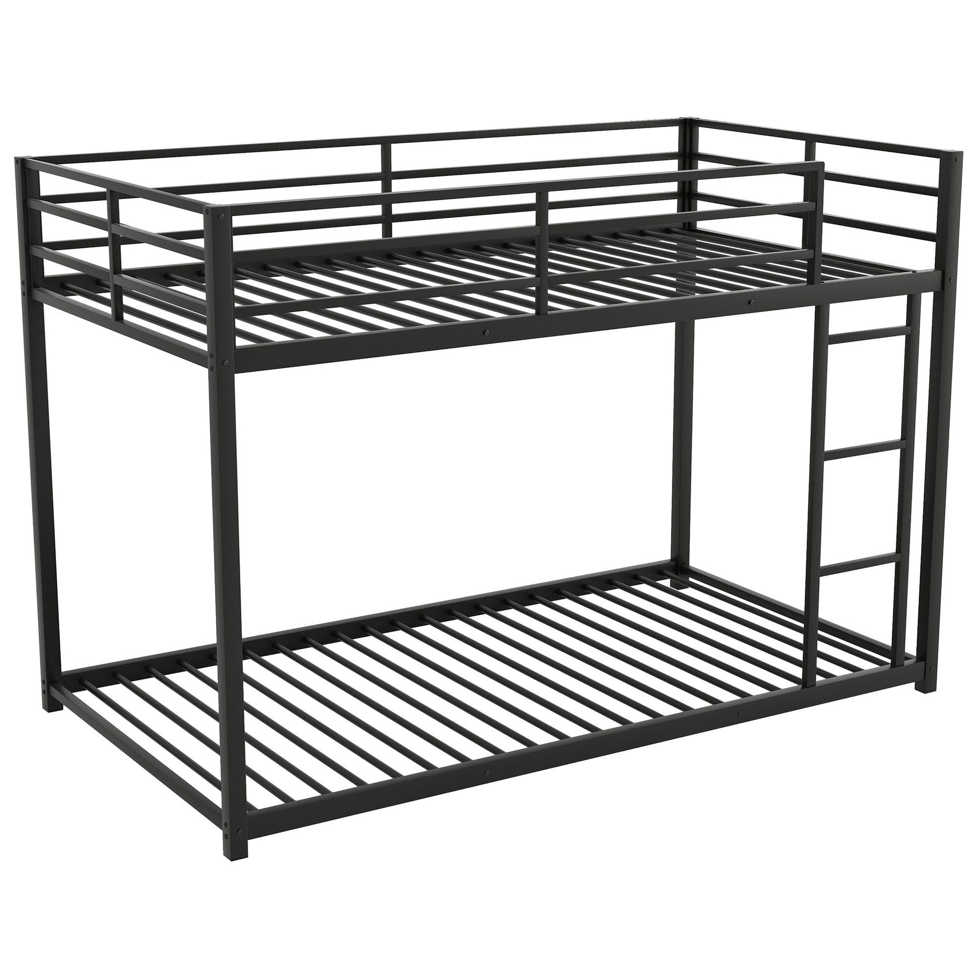 Metal Bunk Bed, Low Bunk Bed With Ladder - The Sleep Loft - Online Mattress Showroom NYC