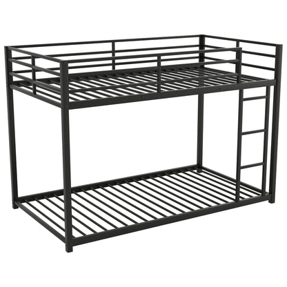 Metal Bunk Bed, Low Bunk Bed With Ladder - The Sleep Loft - Online Mattress Showroom NYC