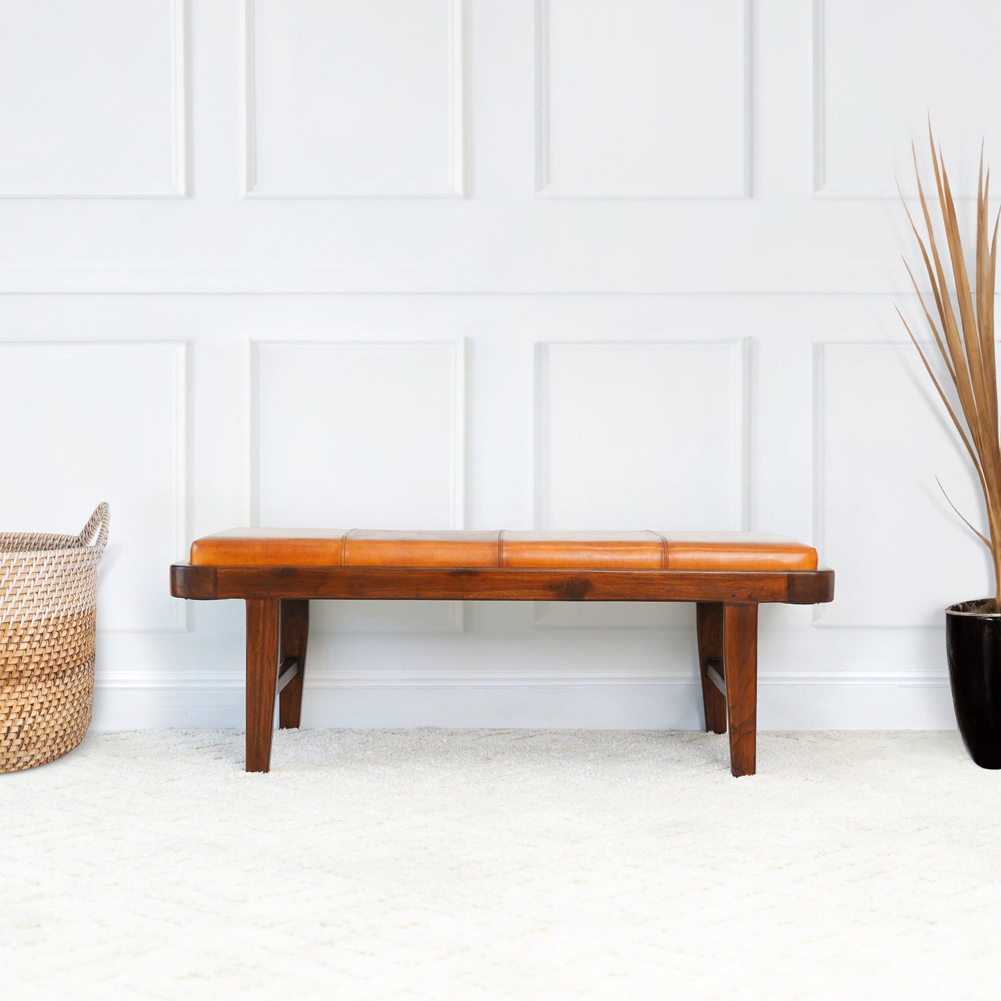 Maddox - Bench - Rustic / Tan - The Sleep Loft - Online Mattress Showroom NYC