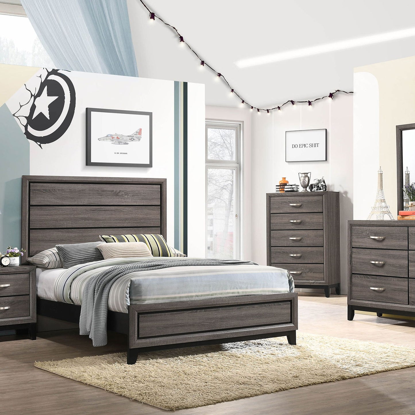 Cabrillo - Full Panel - Gray Ash - The Sleep Loft - Online Mattress Showroom NYC