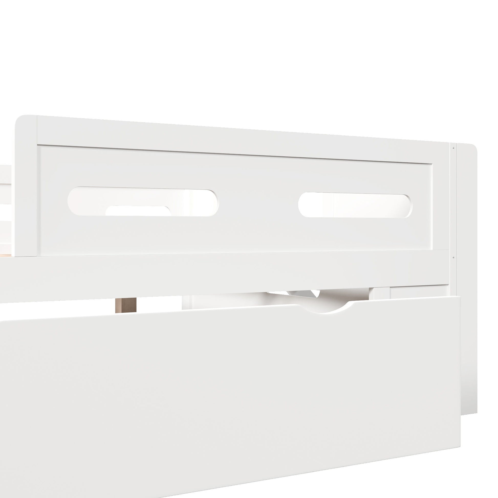 Platform Bed With Guardrail And Drawer - The Sleep Loft - Online Mattress Showroom NYC