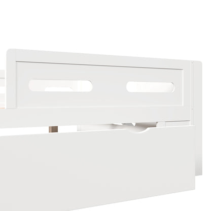 Platform Bed With Guardrail And Drawer - The Sleep Loft - Online Mattress Showroom NYC