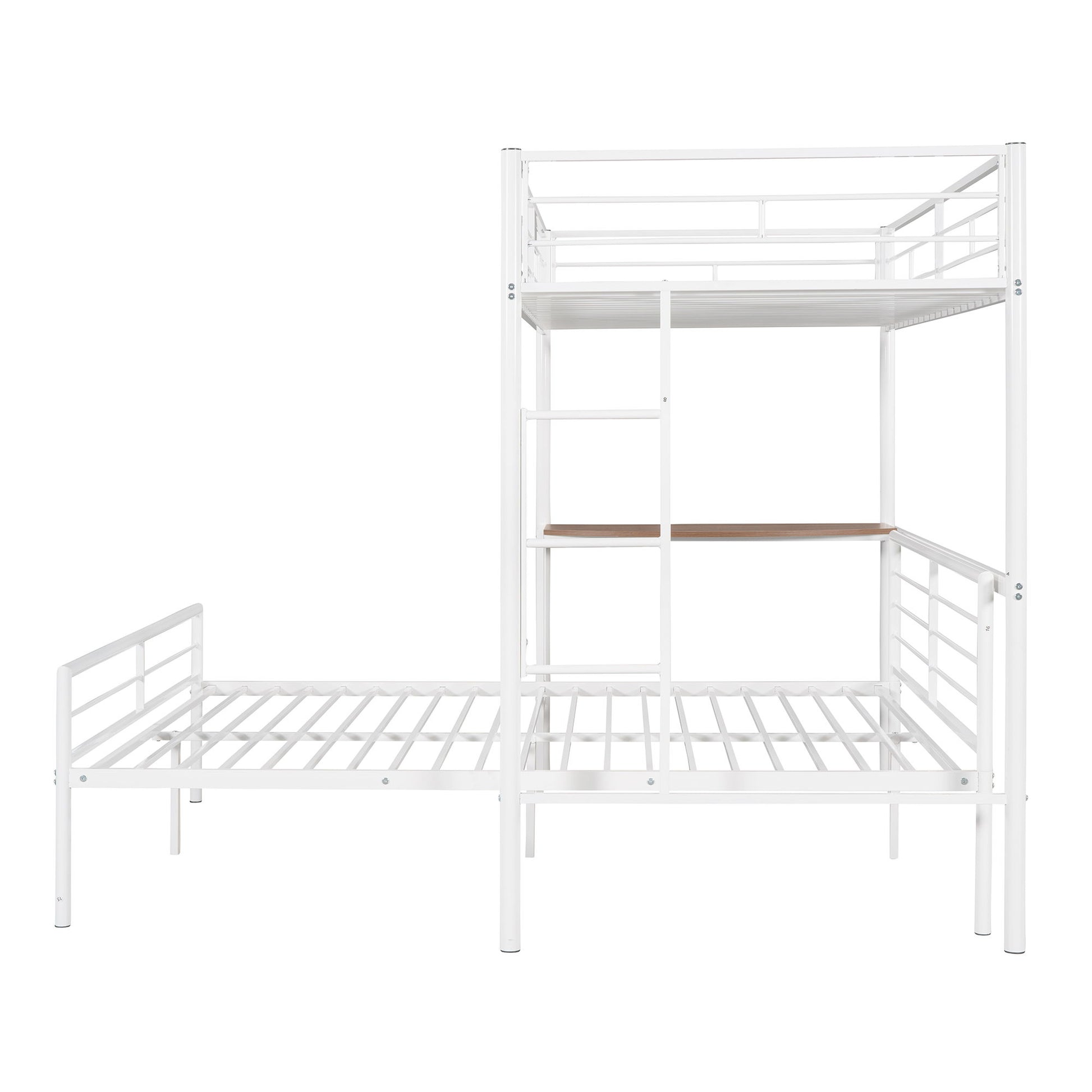 Bunk Bed With Desk, Ladder And Quality Slats For Bedroom - The Sleep Loft - Online Mattress Showroom NYC