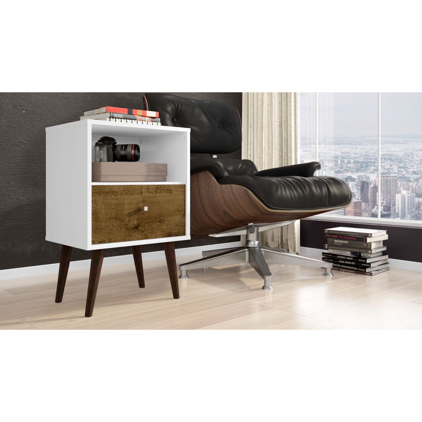 Liberty - Nightstand 1 Drawer For Bedroom - The Sleep Loft - Online Mattress Showroom NYC