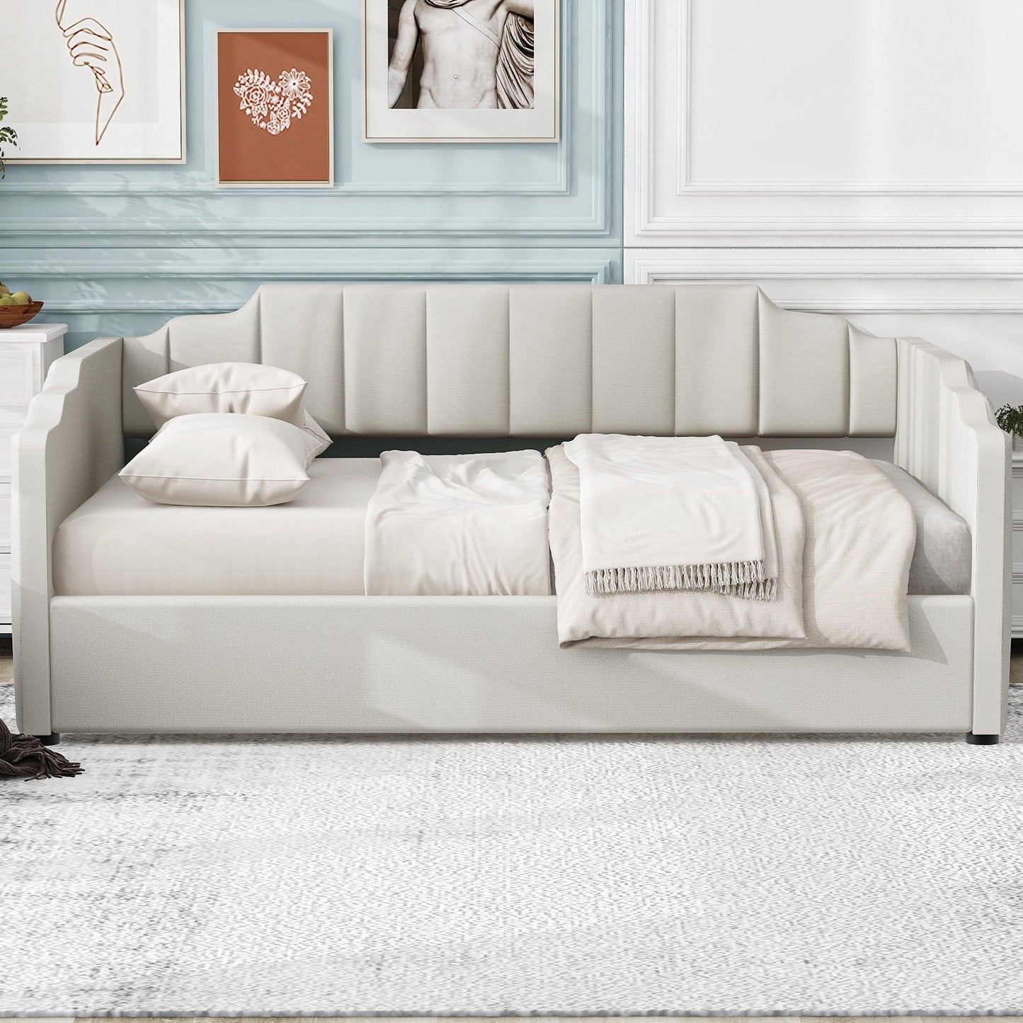 Modern Upholstered Daybed With Underneath Storage - The Sleep Loft - Online Mattress Showroom NYC
