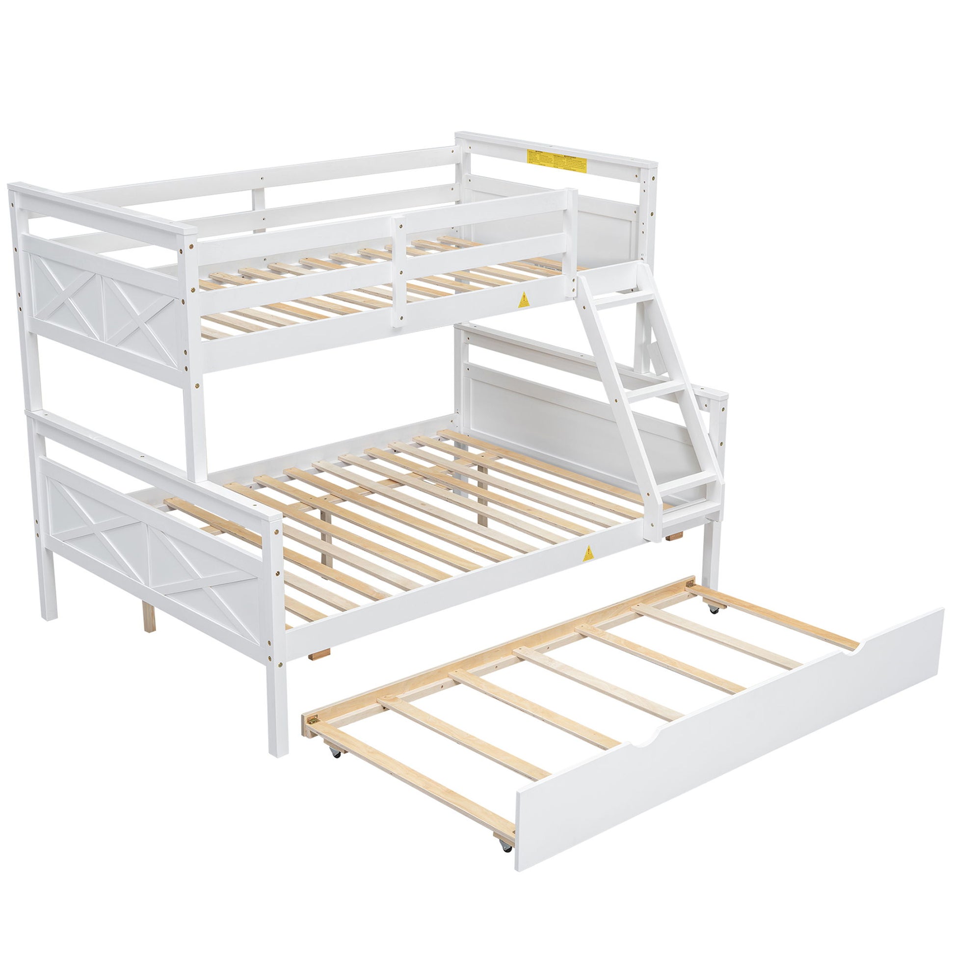 Bunk Bed With Ladder And Safety Guardrail - The Sleep Loft - Online Mattress Showroom NYC